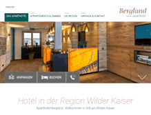 Tablet Screenshot of aparthotel-bergland.at